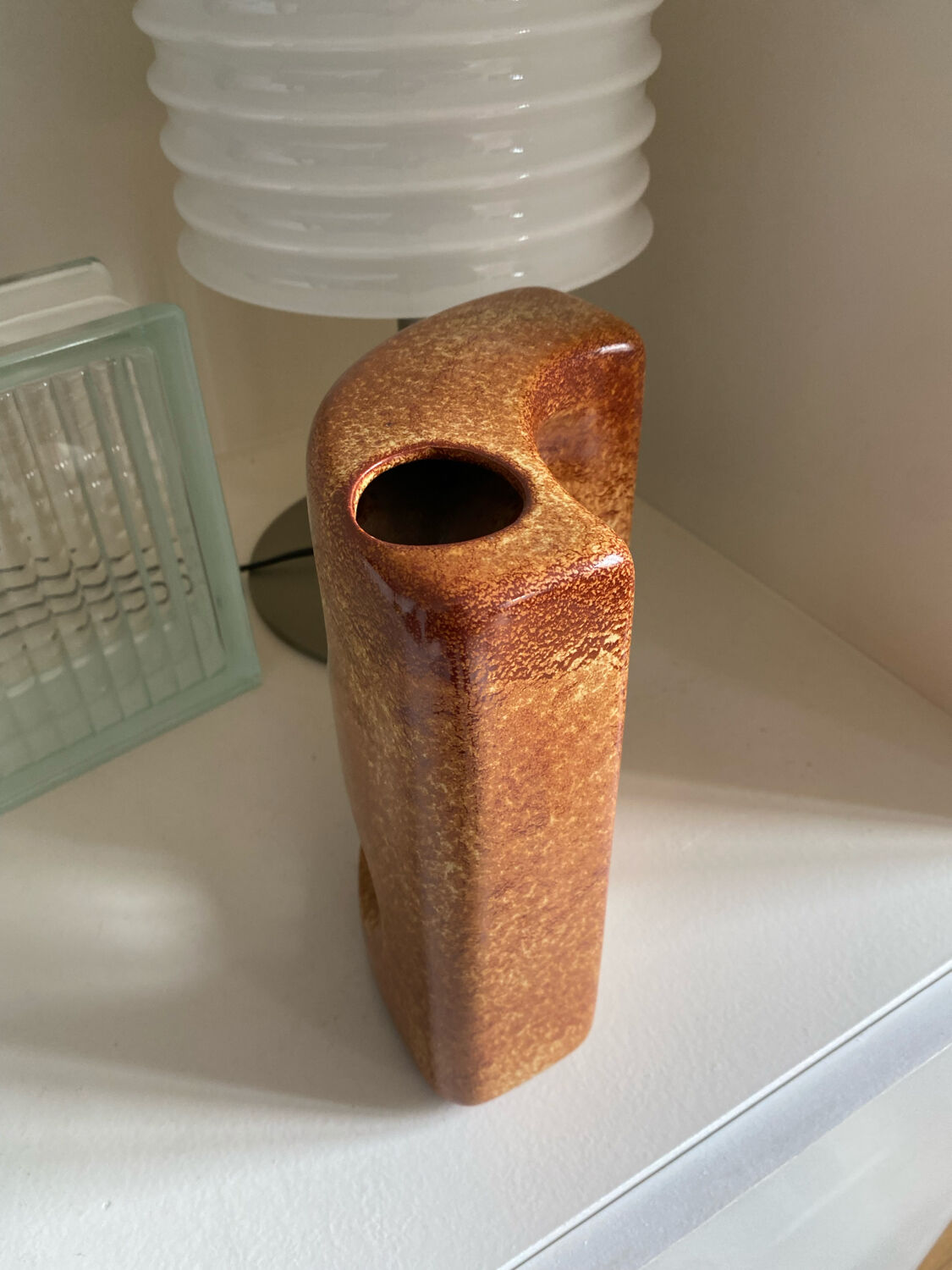 Ceramic vase Roberto Rigon Bertoncello Italy 60s