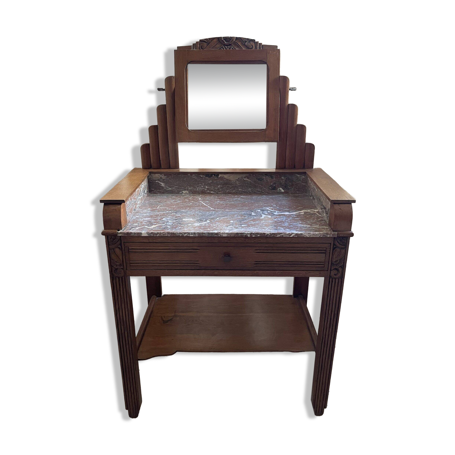 Art Deco oak dressing table