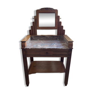 Art Deco oak dressing table