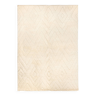 Tapis berbere beni ourain ecru avec motifs losanges 291 x 203 cm