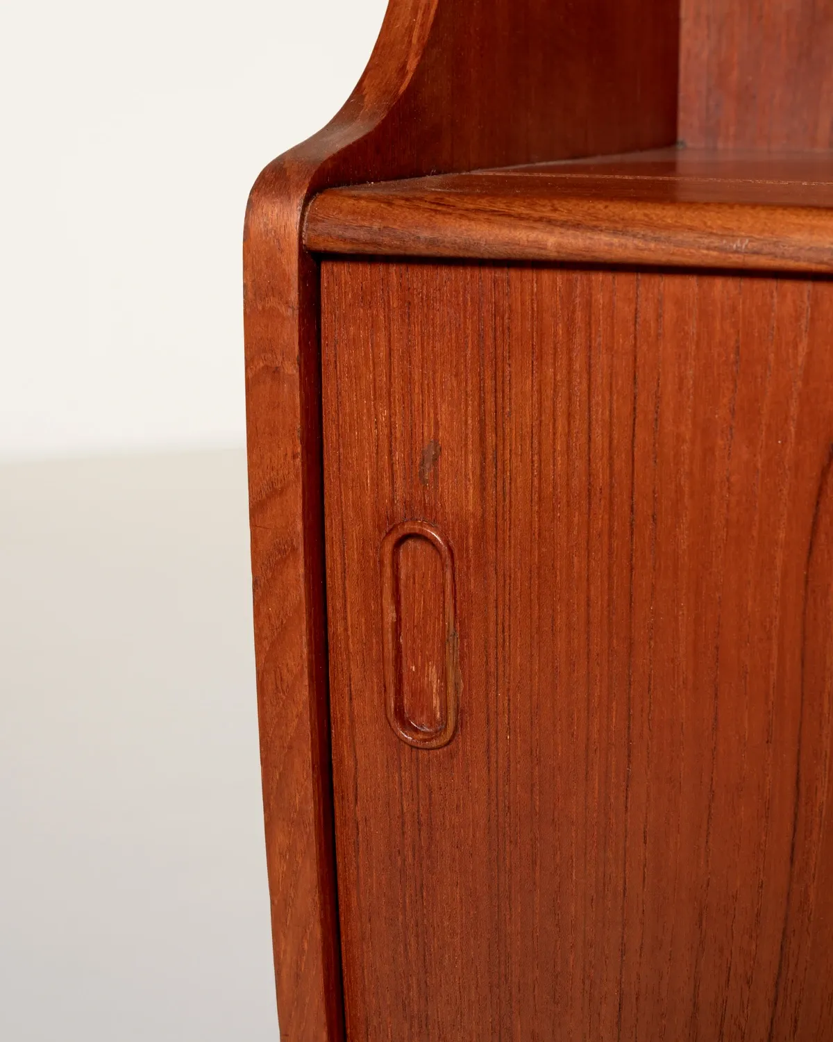 Danish Teak Highboard with Bar Cabinet