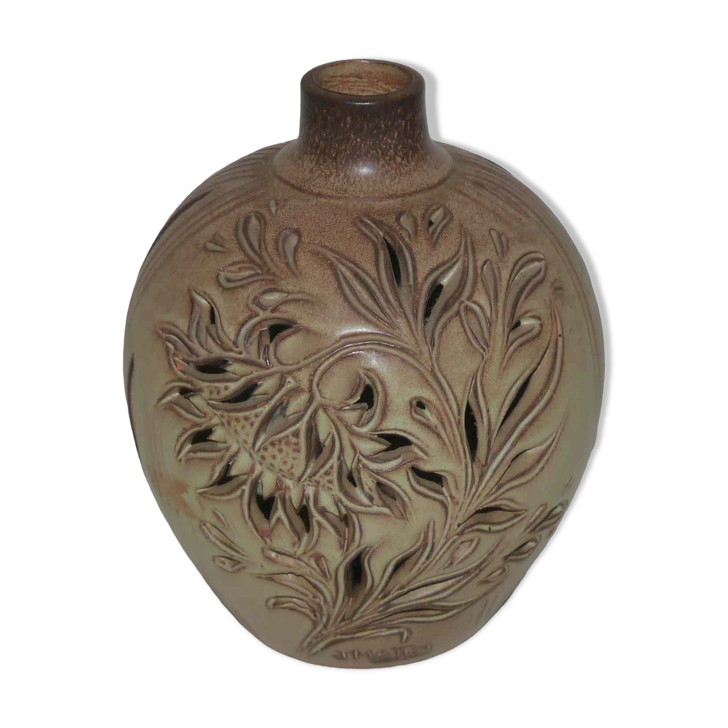 Lamp foot or night light vintage J Mateo Vallauris stoneware