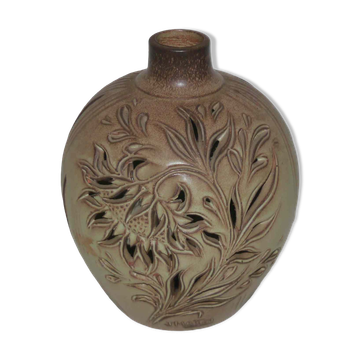 Pied de lampe ou veilleuse vintage J Mateo Vallauris en grès
