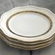 4 Nardon Lafarge porcelain dessert plates