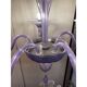 Italian Handmade Glass Chandelier in Light Violet