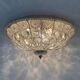 Large crystal Banci Italy ceiling lamp, 1960s