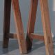 2 bancs de ferme en bois de cerisier