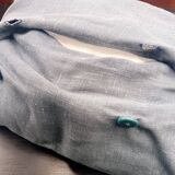 Linen and jouy cushion