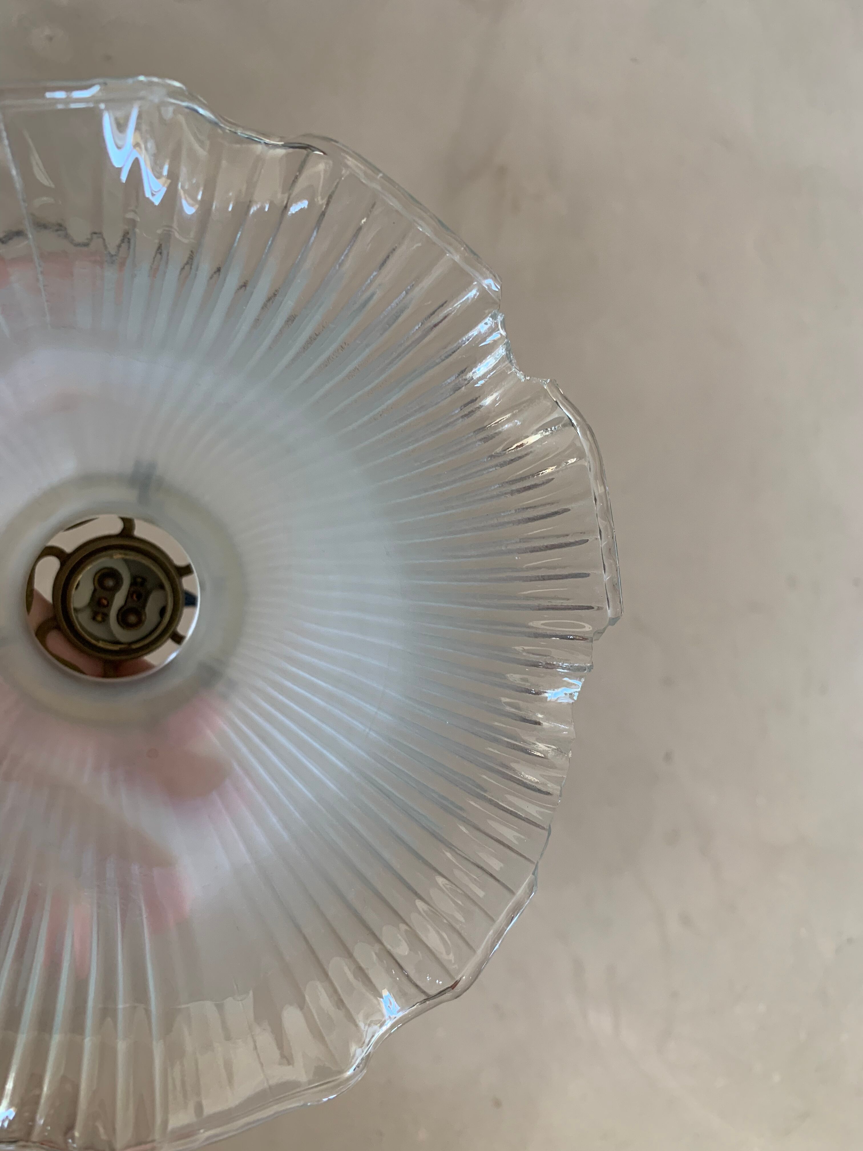 Old holophane lampshade