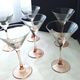 6 Verres à cocktail Luminarc Jambe rose
