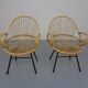 Set of Dutch Mid-Century Bamboo Chairs by Rohé Noordwolde, 1950s