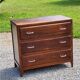 Vintage chest of drawers from the 50s 3 drawers feet compass poplar