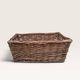 Rectangular wicker basket
