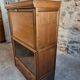 Vintage Globe Wernicke drinks buffet, modular mahogany bar cabinet, 1960s display case.