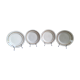 4 flat plates in earthenware, St Amand, Newton service