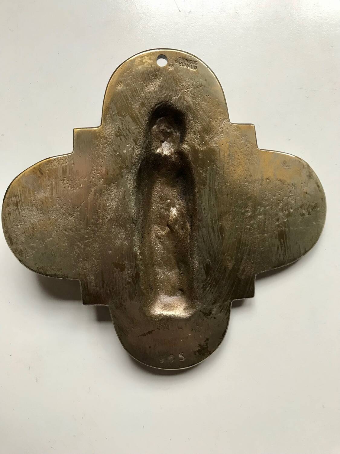 Christ in Majesty - bronze plaque