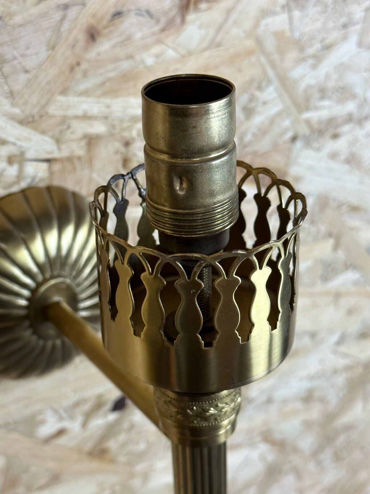 2x 60s 70s lamp light wall lamp glass & brass space age design