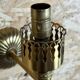 2x 60s 70s lamp light wall lamp glass & brass space age design