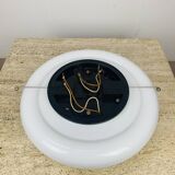 Regent vintage half-sphere opaline ball wall lamp