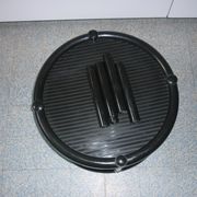 Table noire avec 2 plateaux, 1970