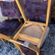Chaises bois blond vintage années 60