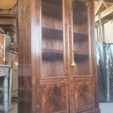 Louis Philippe Period Walnut Library Showcase