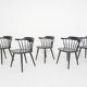 Set of five Yngve Ekstrom for Pastoe FH01 dining room chairs, The Netherlands 1960's
