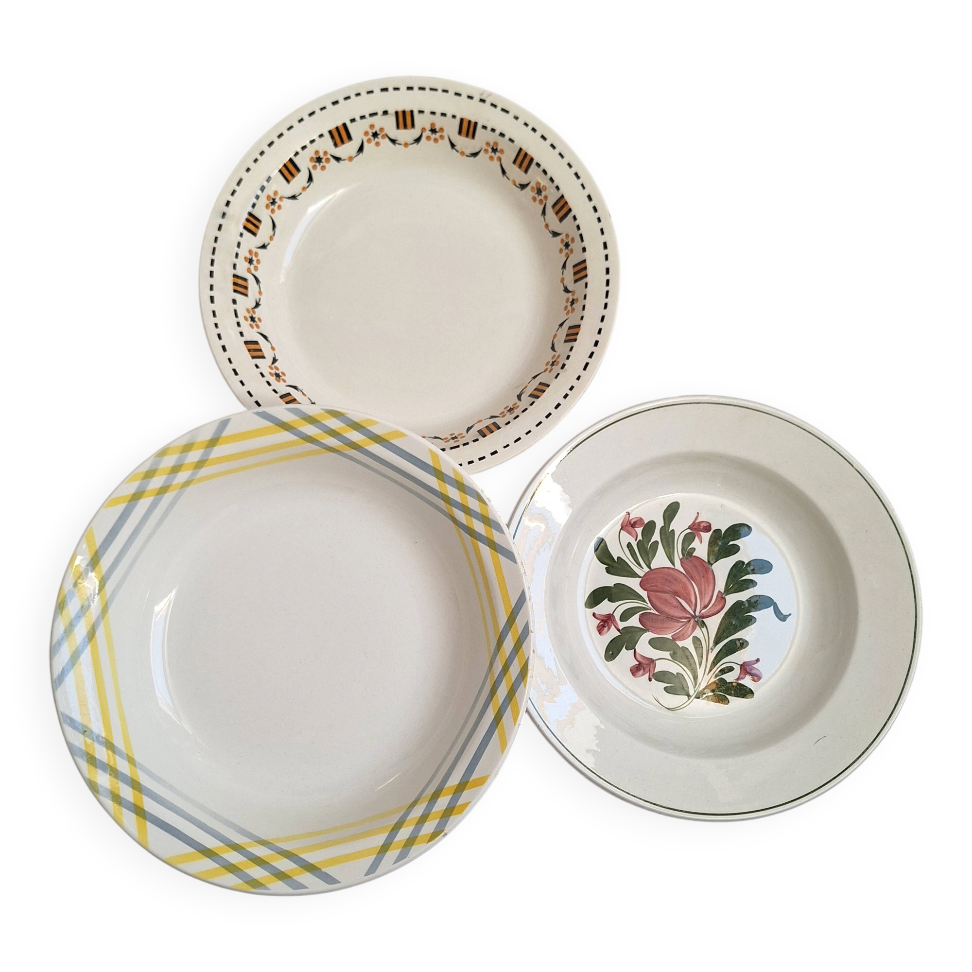 Shallow dish Gien, Moulin des Loups, K&G Luneville
