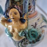 Ancient Spanish pottery amphora, Talavera Niveiro pottery 19th century