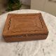 Vintage rattan trunk with lid