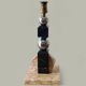 Sculptural lamp in marble and chrome - Modernist Art Deco style