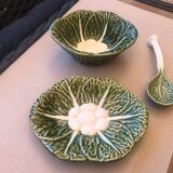 Cabbage leaf slip saucer
