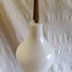 Scandinavian suspension design in white glass and brass - 1950s/60s