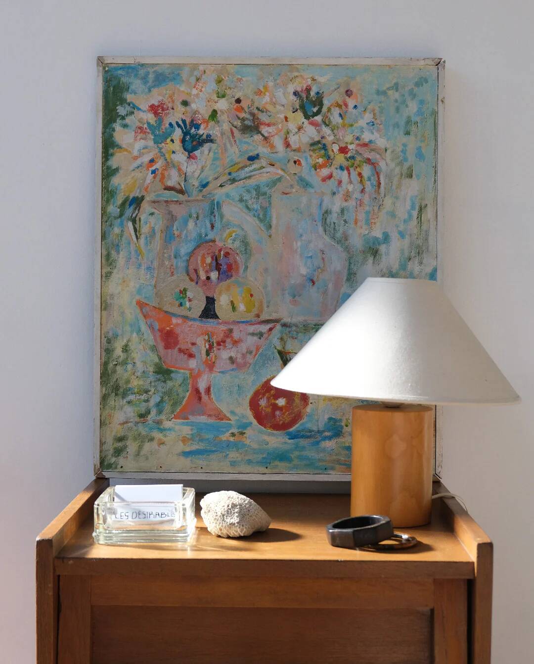 Still life with a bowl of fruit