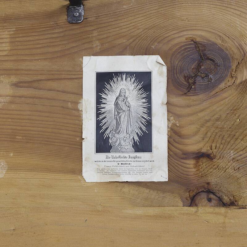 Bride chest painted in folk art