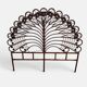 Large "Peacock" rattan headboard – Peacock model – France, 1970s
