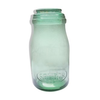 Bocal solidor en verre sans cerclage avec bouchon