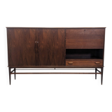 Scandinavian highboard in Rio rosewood.