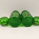 Set of 2 airtight green glass jars 22.5 cm