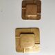 Set of 2 brass ashtrays of vintage design, 80s