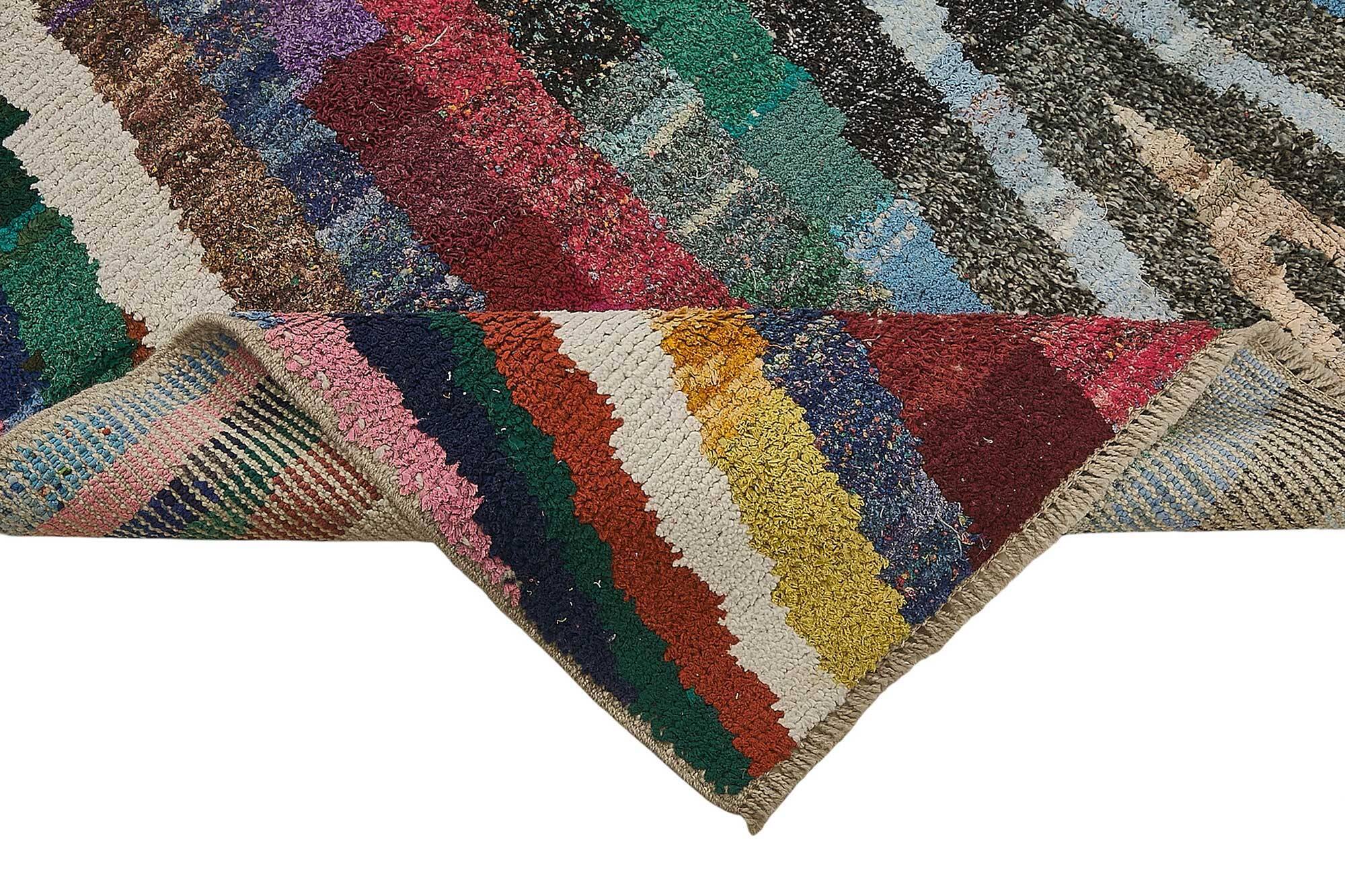 Handwoven Turkish Recycled Boho Rug 175 cm x 244 cm