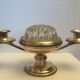 Silver metal table center