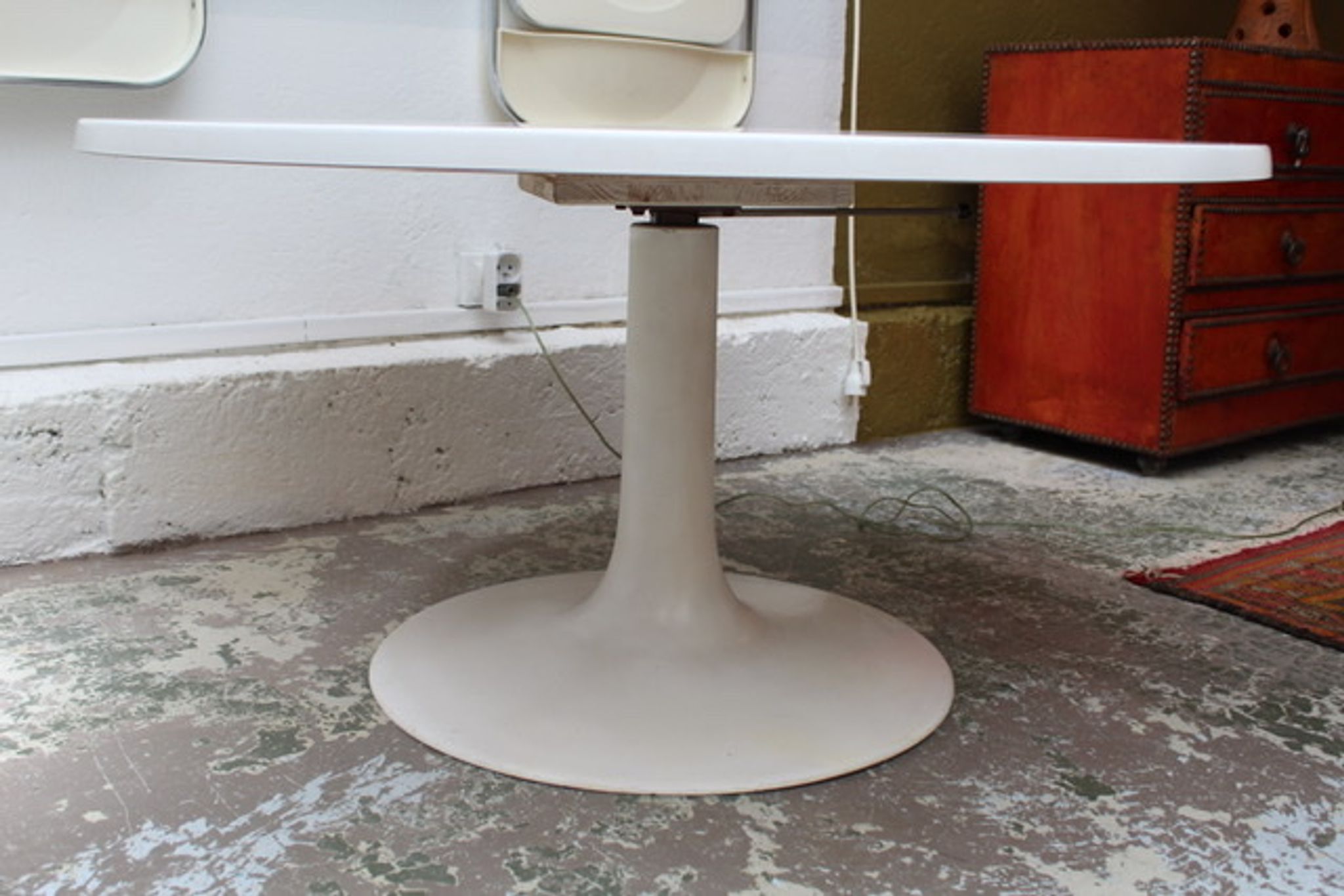 Table ronde basse ou haute seventies