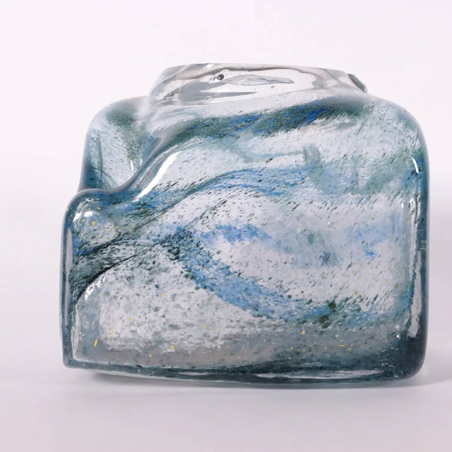 Murano glass vase Italy 1970s