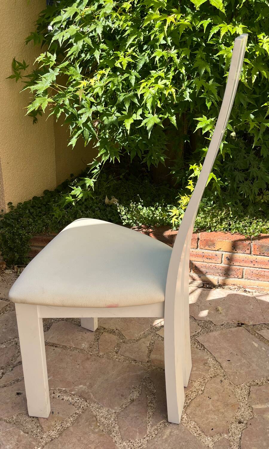 White designer chair