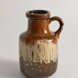 Mid-Century Modern Fat Lava Drip Glaze Ceramic Vase, West Germany, 1970s