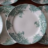 Service de 13 assiettes plates modèle "Sylvia" – Faïencerie d’Onnaing
