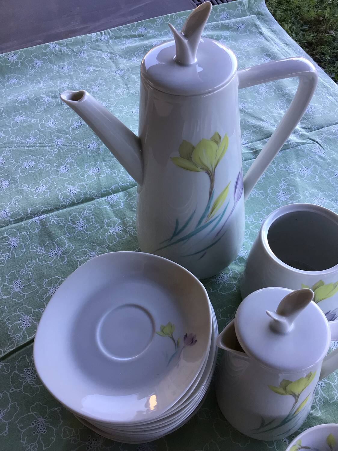 Coffee service 1960 S.F.P French porcelain company