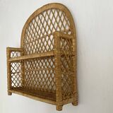 Vintage rattan shelf