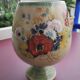 Vase boule sur pied en céramique - Vallauris
